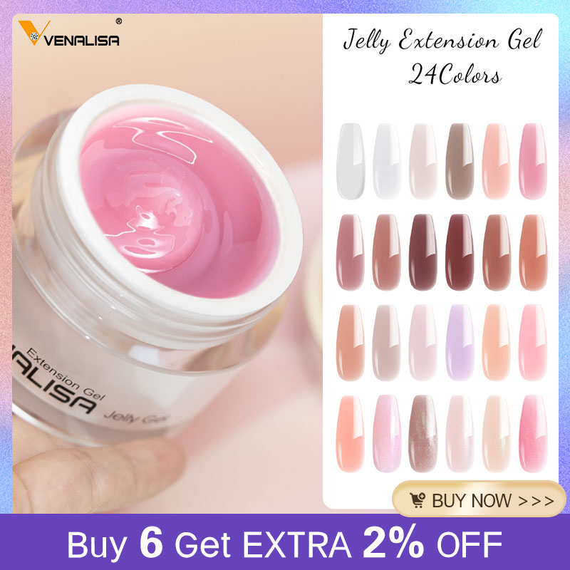 Nail Art Lotso - VENALISA 50ml Żelowy Żel Jelly Przezroczysty