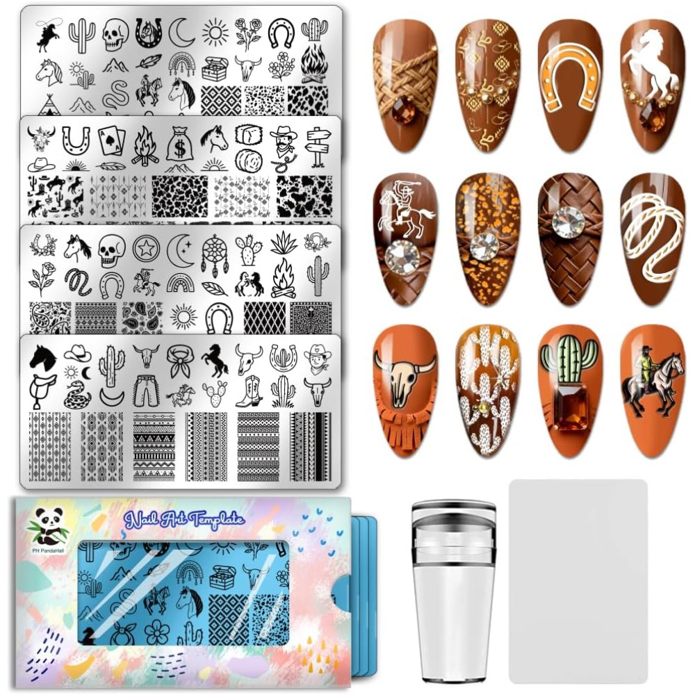 Nail Stamping Plate - Szablony do zdobienia paznokci ze stali