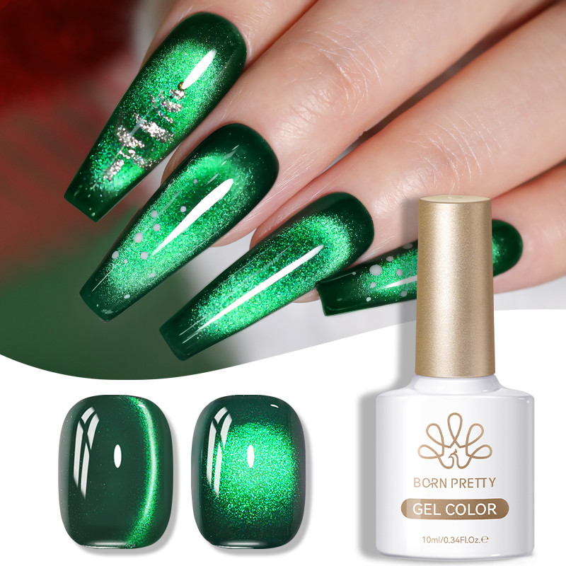Nail Art Emerald Green - BORN PRETTY 10ml Szmaragdowozielony Lakier Hybrydowy