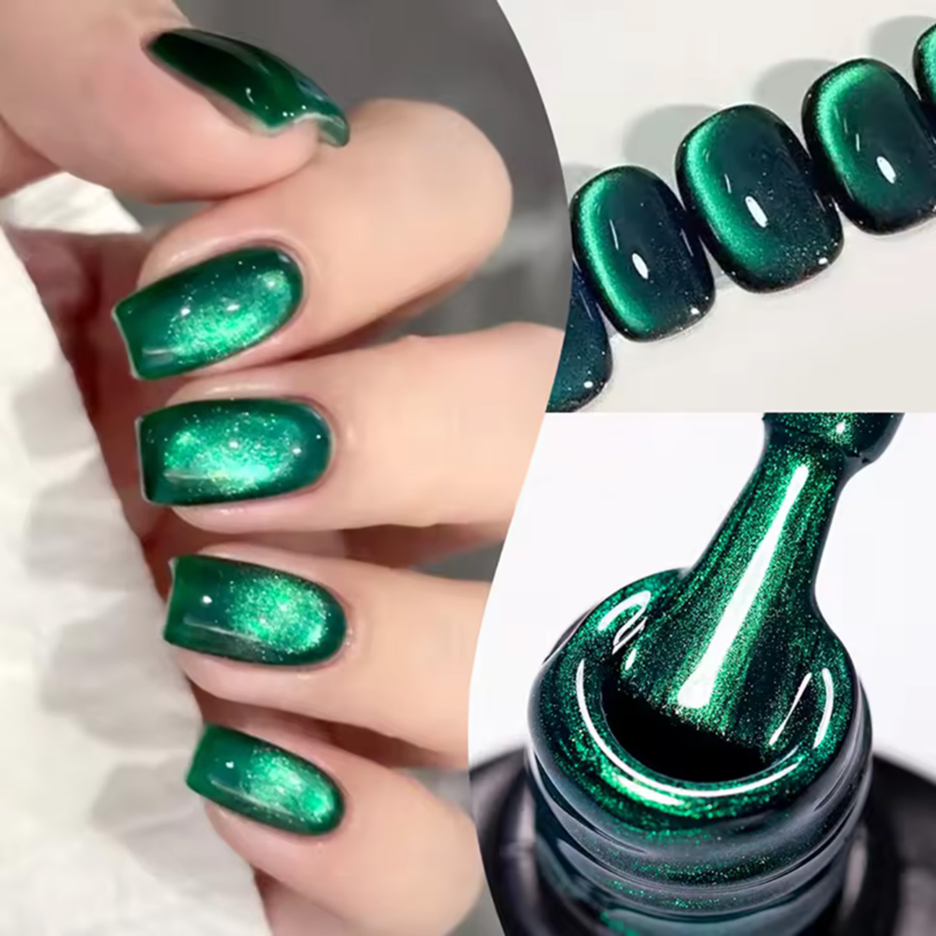 Nail Art Emerald Green - MAINEL 10ML 1 szt. Wysokiej saturacji