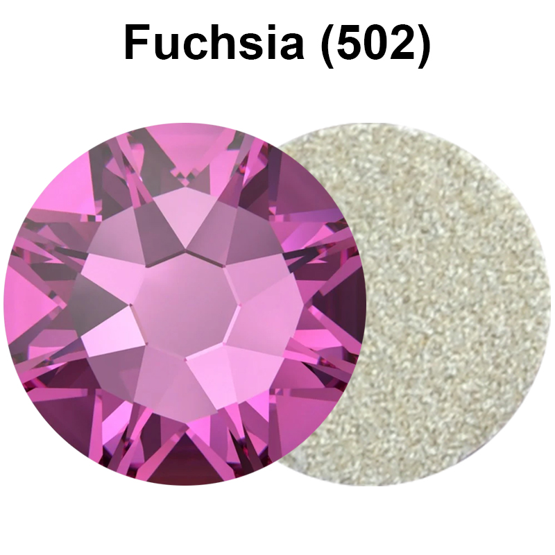 Nail Art Fuchsia - Kryształki Fuchsia 16Cut Flatback Rhinestones 2088