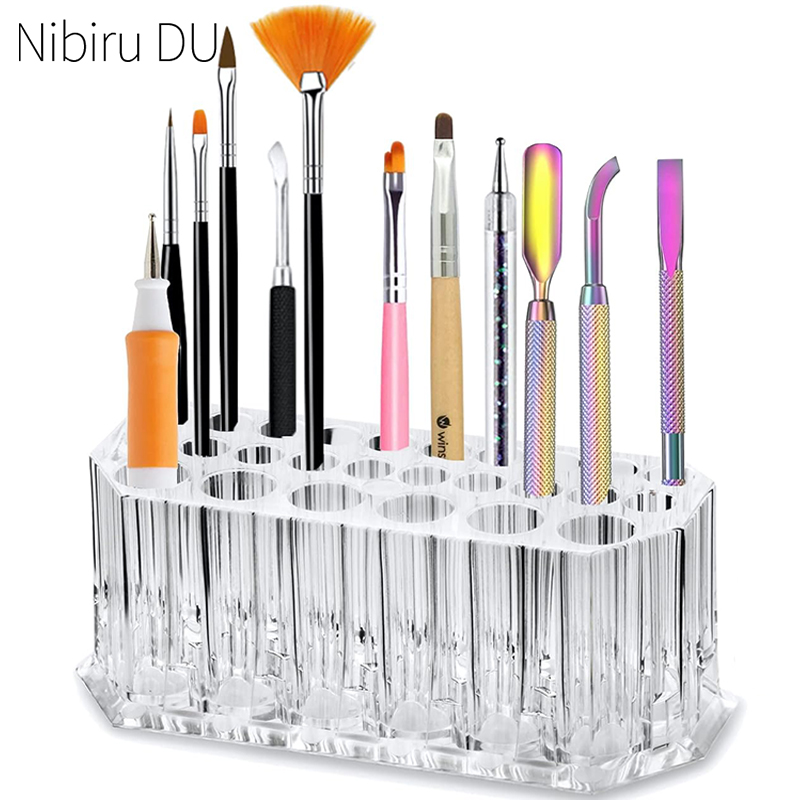 Nail Art Brush Set - 26 otworów Akrylowe pędzle do paznokci