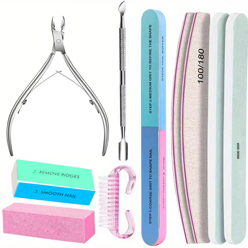 Nail Art Brush Set - 10-częściowy zestaw do zdobienia paznokci: profesjonalne