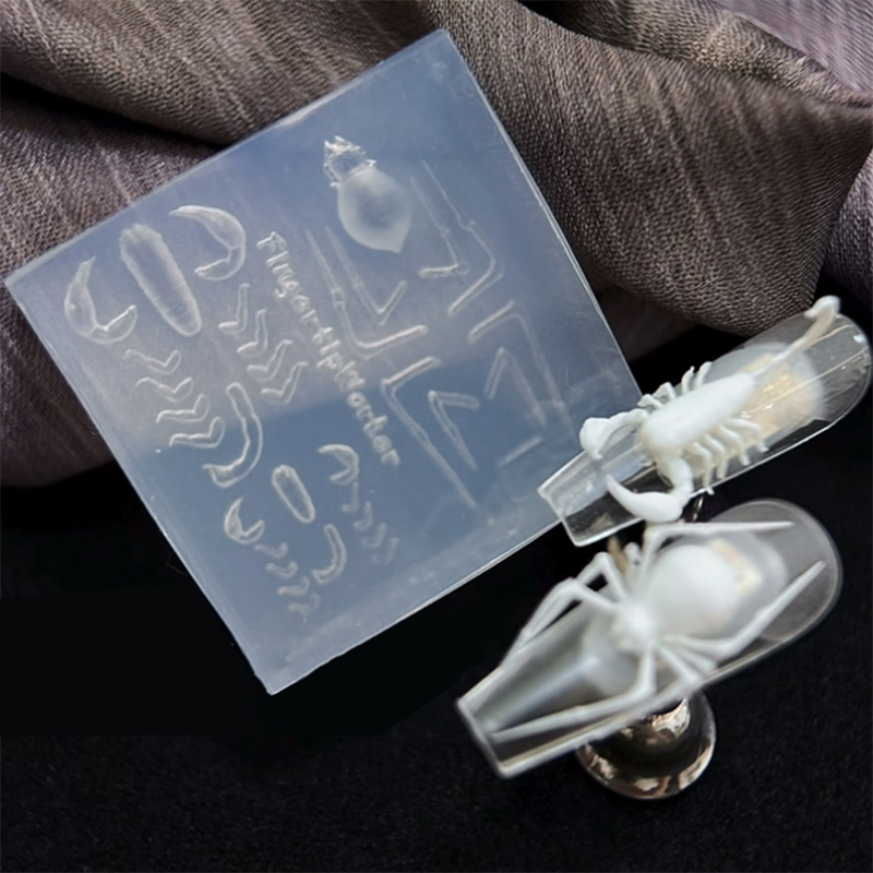 Nail Stamping Plate - Forma silikonowa 3D Pająk Skorpion do