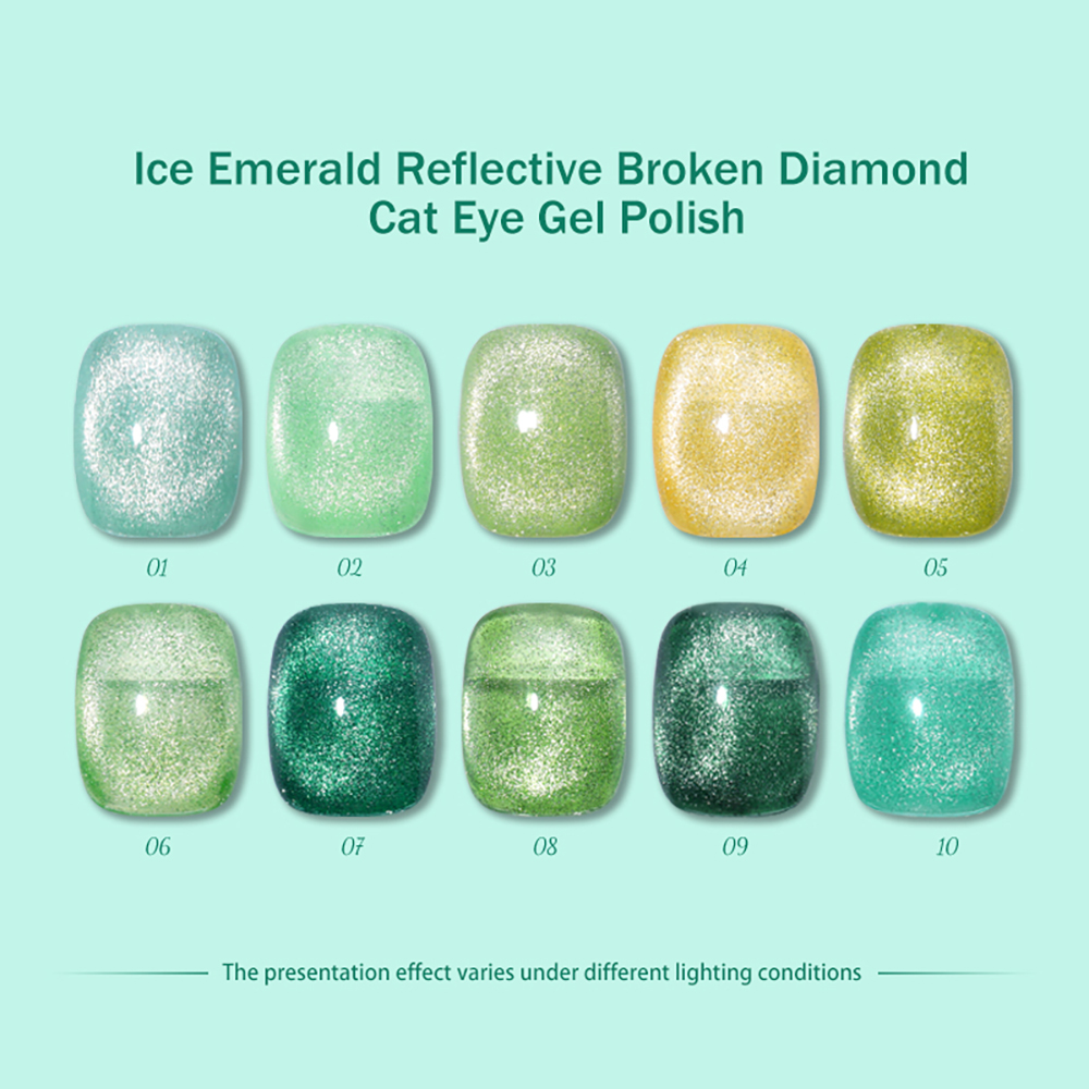Vendeeni 10 kolorów zielony br – Nail Art Emerald Green recenzja i cena