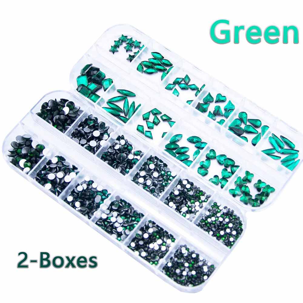 2 Pudełka Szmaragdowozielonych – Nail Art Emerald Green recenzja i cena