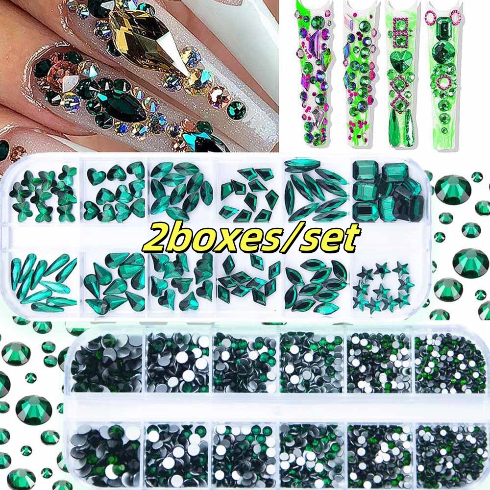 2 Pudełka Szmaragdowozielonych – Nail Art Emerald Green recenzja i cena