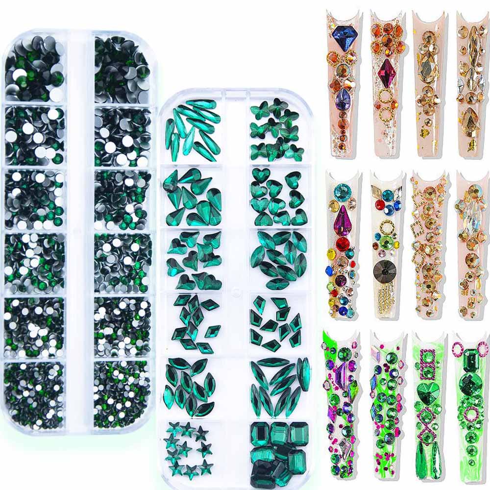 2 Pudełka Szmaragdowozielonych – Nail Art Emerald Green recenzja i cena
