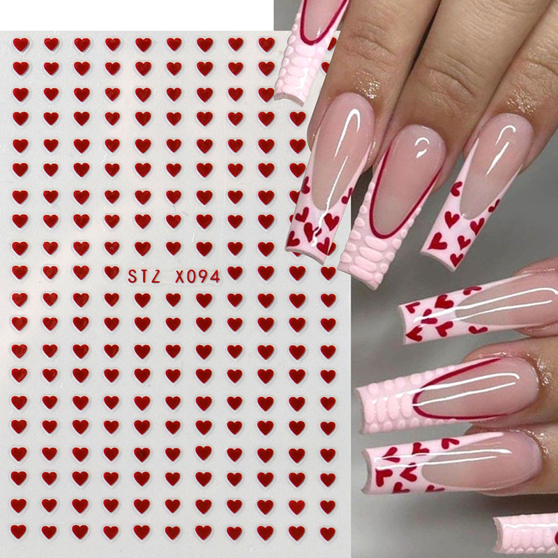 2 szt. Mini Naklejki na Paznok – Nail Art Valentines Day recenzja i cena