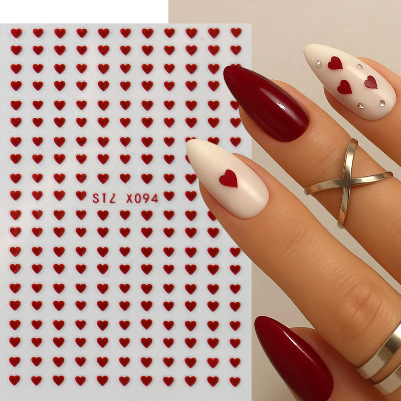 2 szt. Mini Naklejki na Paznok – Nail Art Valentines Day recenzja i cena