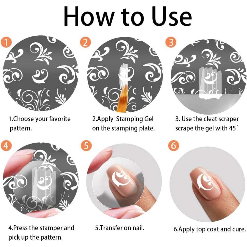 3 szt. Wzór wirowy szablony do – Nail Stamping Plate recenzja i cena