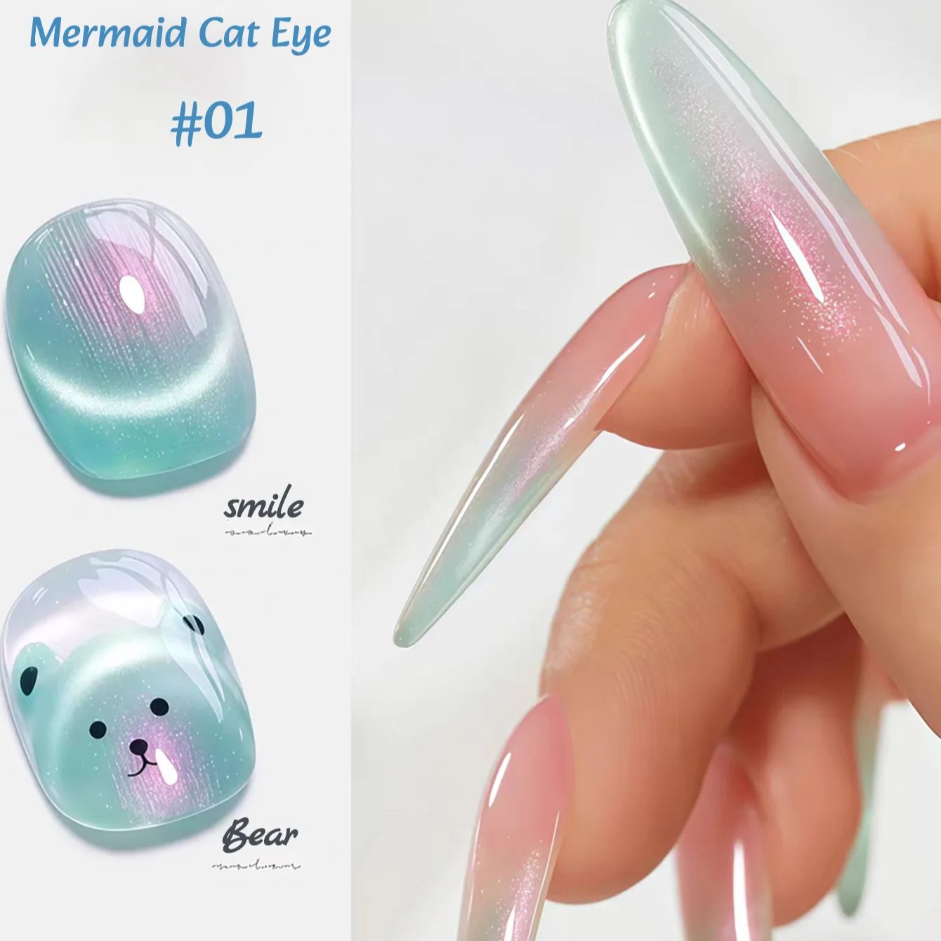 1 szt. ZH Letni Uroczy Lakier  – Nail Art Cat Eye Pink recenzja i cena