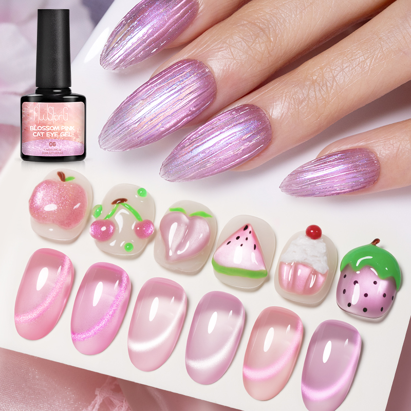 AWStorG 7.5ML Flash Pure Lust  – Nail Art Cat Eye Pink recenzja i cena