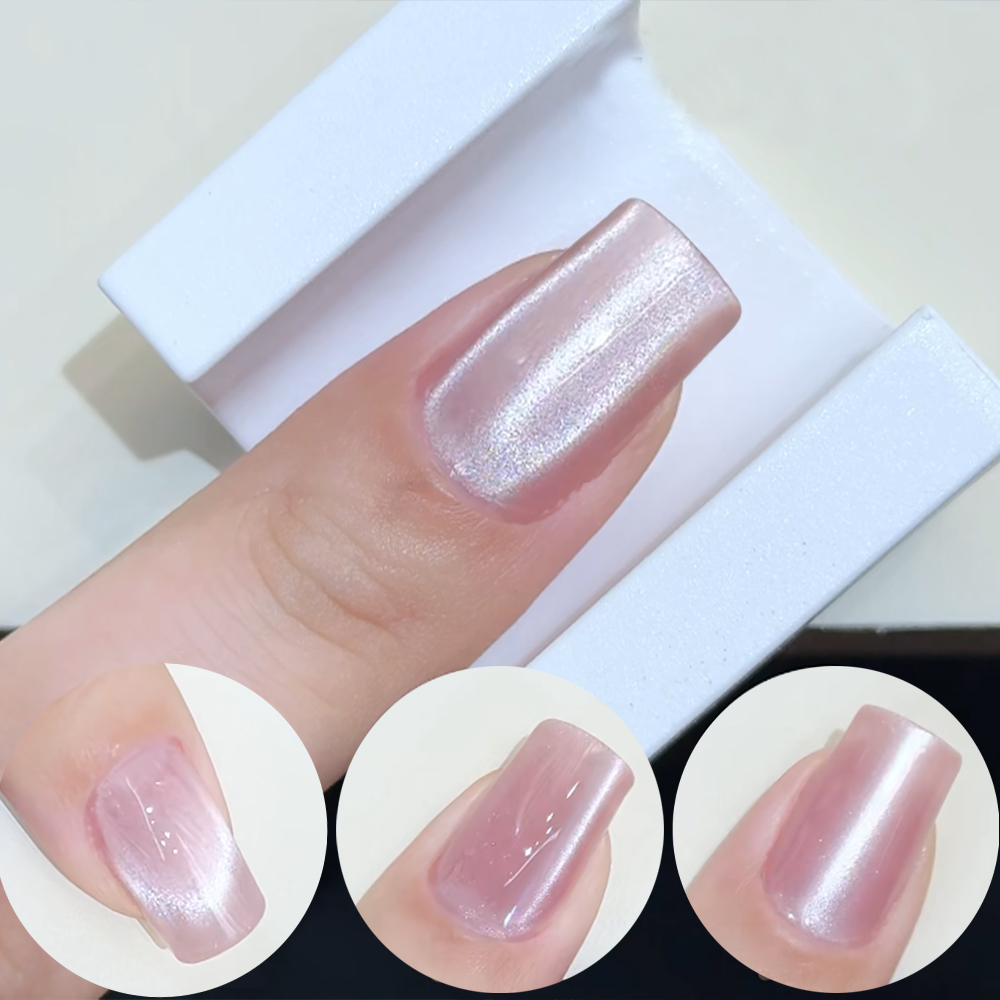 Magnes do paznokci 5D w kształ – Nail Art Cat Eye Pink recenzja i cena