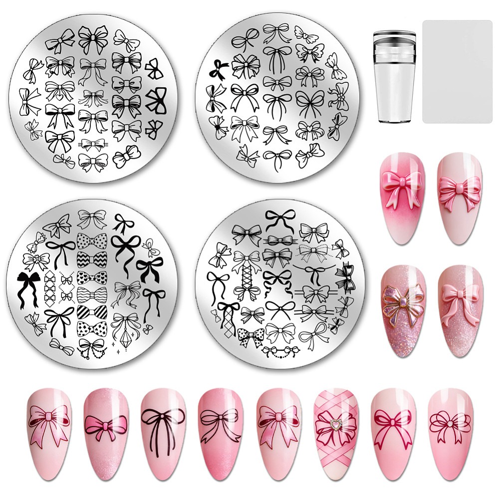 4 sztuki – szablony do zdobien – Nail Art Elegant recenzja i cena