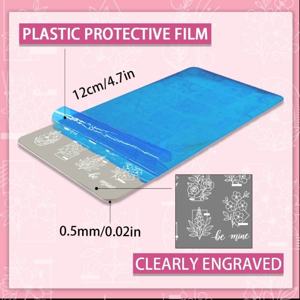 3 szt. płytka do stemplowania  – Nail Stamping Plate recenzja i cena