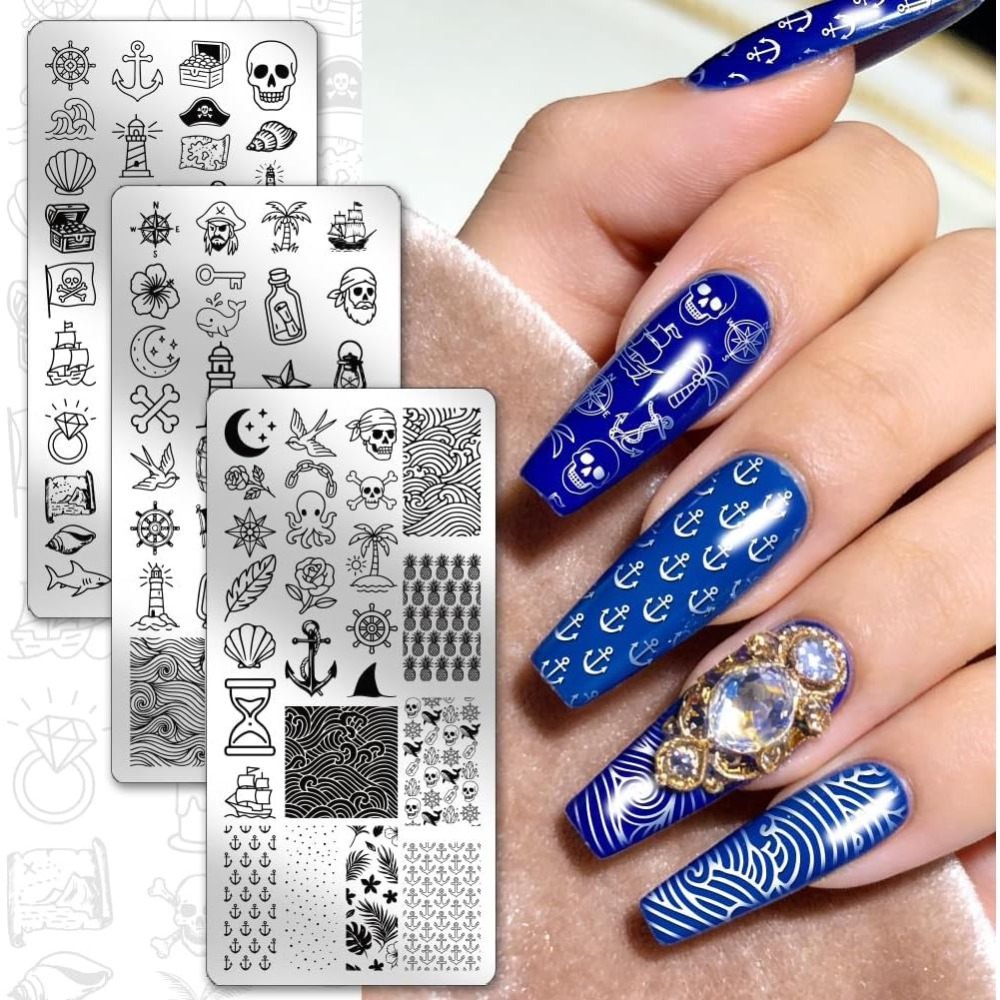 3-częściowa płytka do stemplow – Nail Stamping Plate recenzja i cena