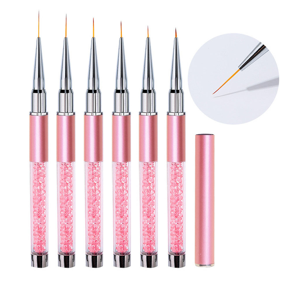 6 sztuk/zestaw Akrylowe pędzel – Nail Art Brush Set recenzja i cena