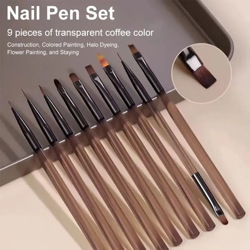 9-częściowy zestaw pędzli do z – Nail Art Brush Set recenzja i cena
