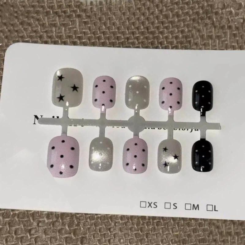 10 szt. Różowe Paznokcie Sztuc – Nail Art Cat Eye Pink recenzja i cena