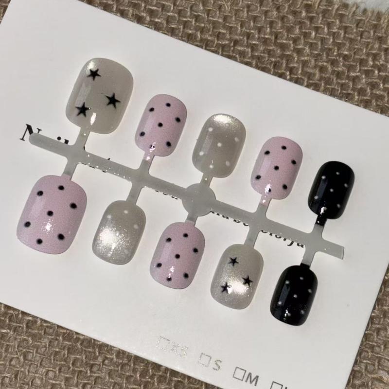 10 szt. Różowe Paznokcie Sztuc – Nail Art Cat Eye Pink recenzja i cena