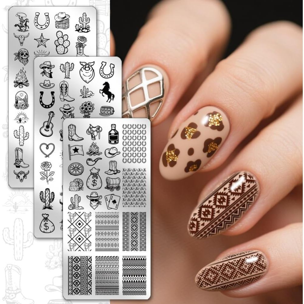 3 sztuki płytek do stempelowan – Nail Stamping Plate recenzja i cena