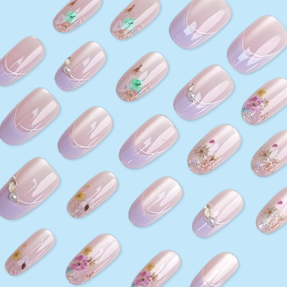 Sztuczne paznokcie akrylowe z  – Nail Art Cat Eye Pink recenzja i cena