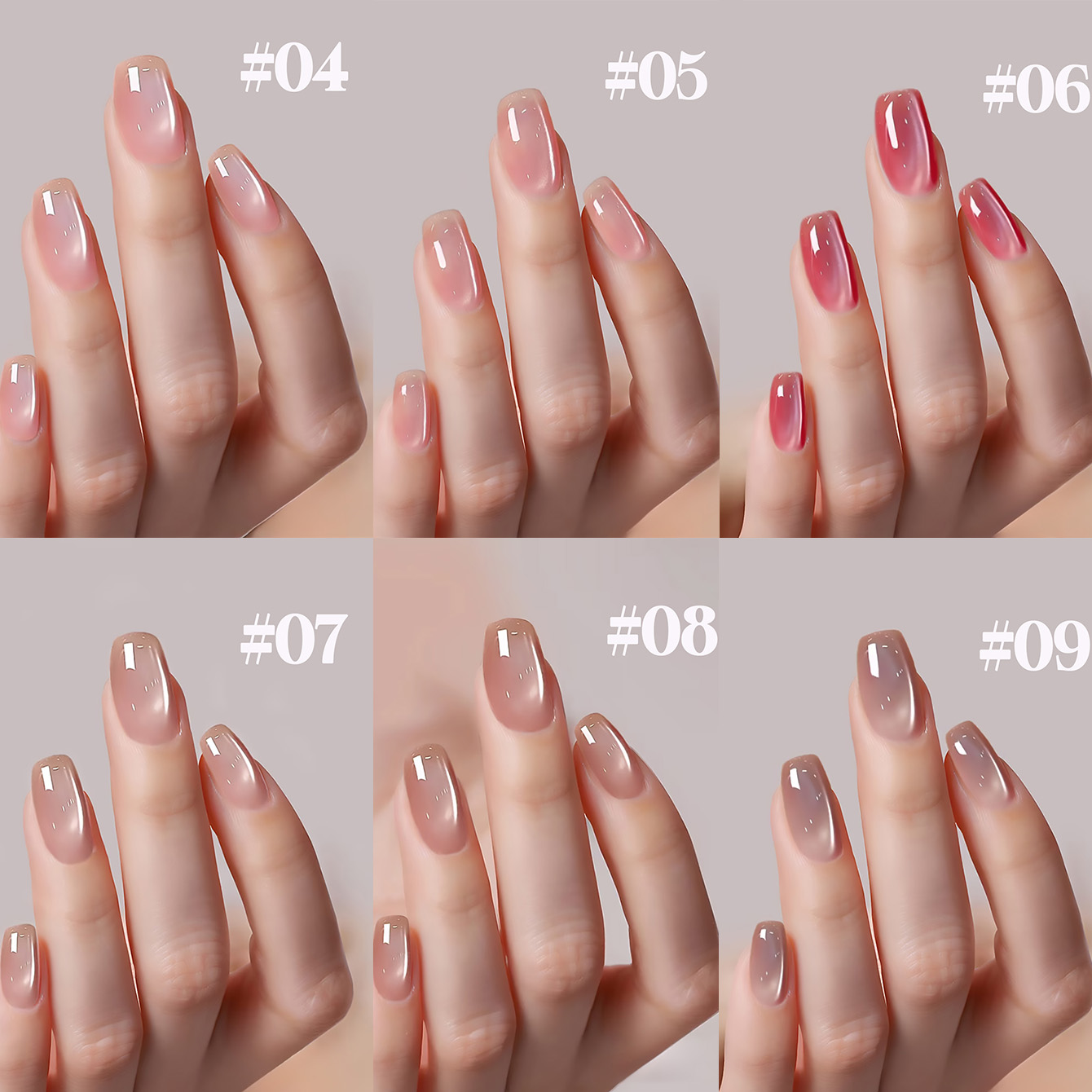 SHAKA 1-12 szt. Letni Popularn – Nail Art Cat Eye Pink recenzja i cena