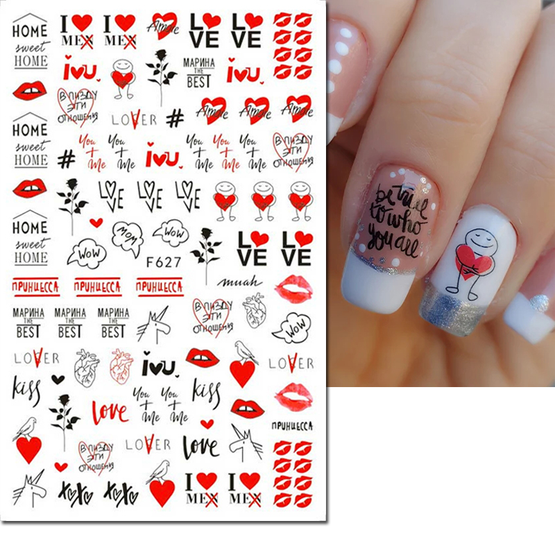 Naklejki 3D na paznokcie Walen – Nail Art Valentines Day recenzja i cena