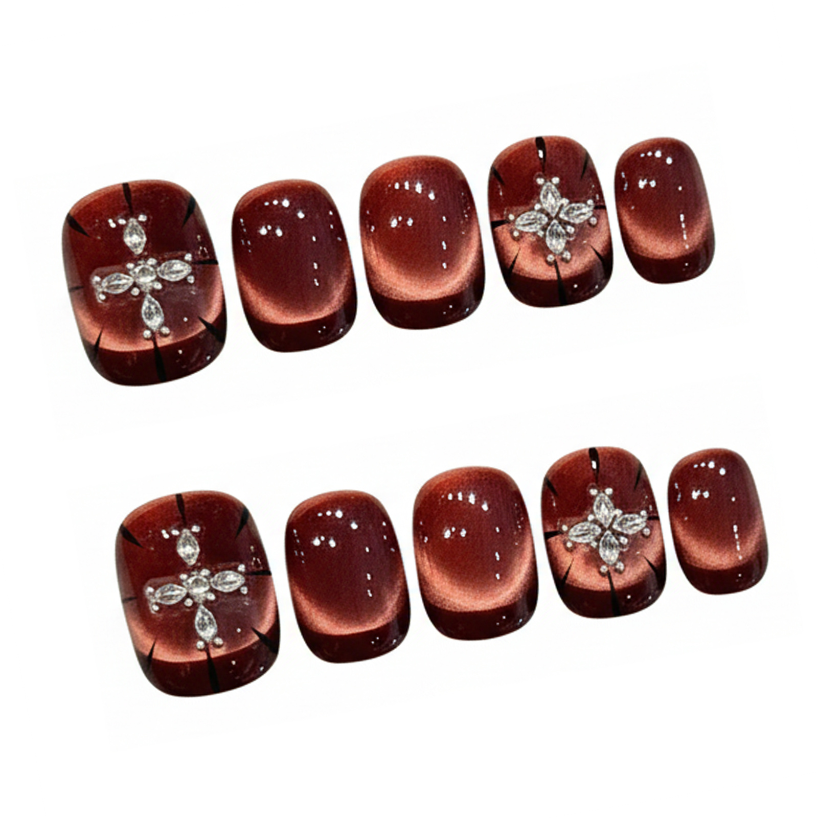 10 szt. sztucznych paznokci w  – Nail Art Elegant recenzja i cena