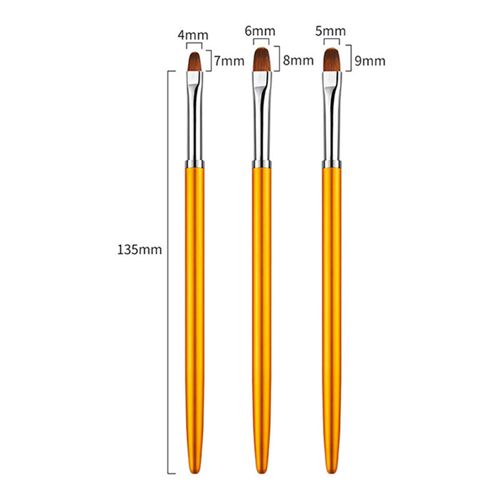 Zestaw 3 pędzli do zdobienia p – Nail Art Brush Set recenzja i cena