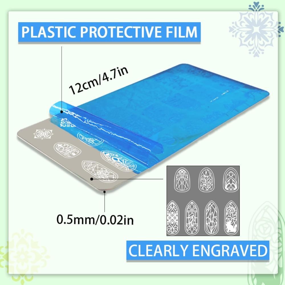 3 szt. Szablony do zdobienia p – Nail Stamping Plate recenzja i cena