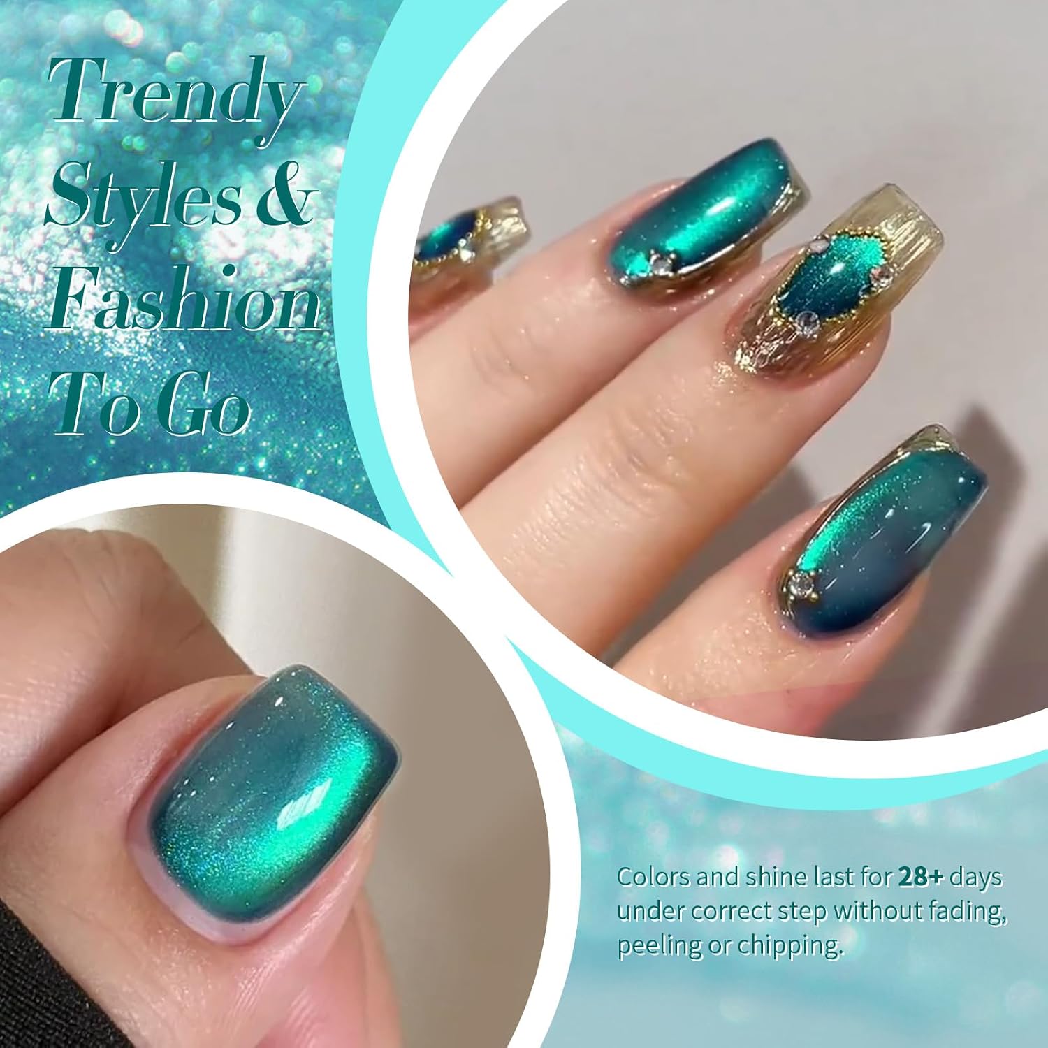 15 ml szmaragdowozielonego żel – Nail Art Emerald Green recenzja i cena