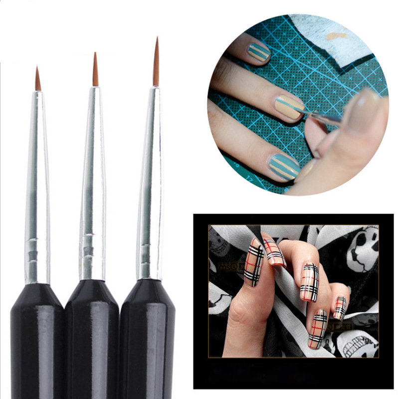 Zestaw 3 szt. ultra-cienkich p – Nail Art Brush Set recenzja i cena