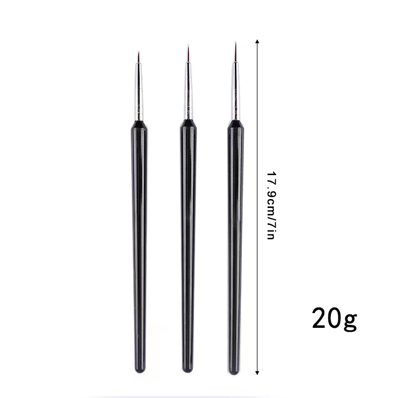 Zestaw 3 szt. ultra-cienkich p – Nail Art Brush Set recenzja i cena