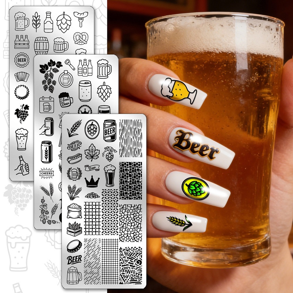 3 sztuki – płytki do zdobienia – Nail Stamping Plate recenzja i cena