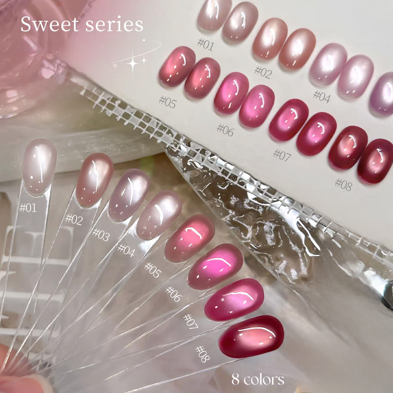 1 szt. TC 2026 Letnia Popularn – Nail Art Cat Eye Pink recenzja i cena