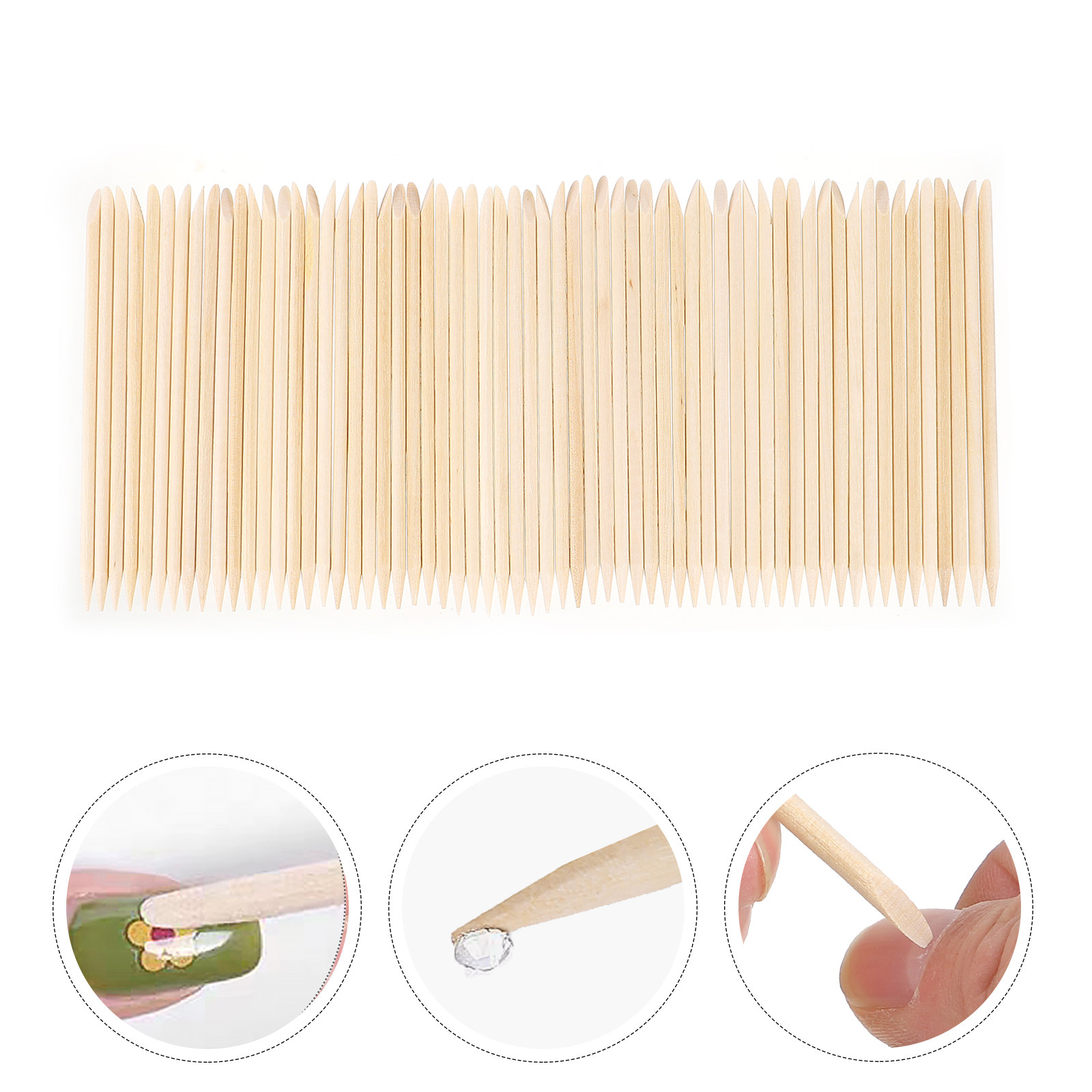 200 szt. pomarańczowych drewni – Nail Art Remove recenzja i cena