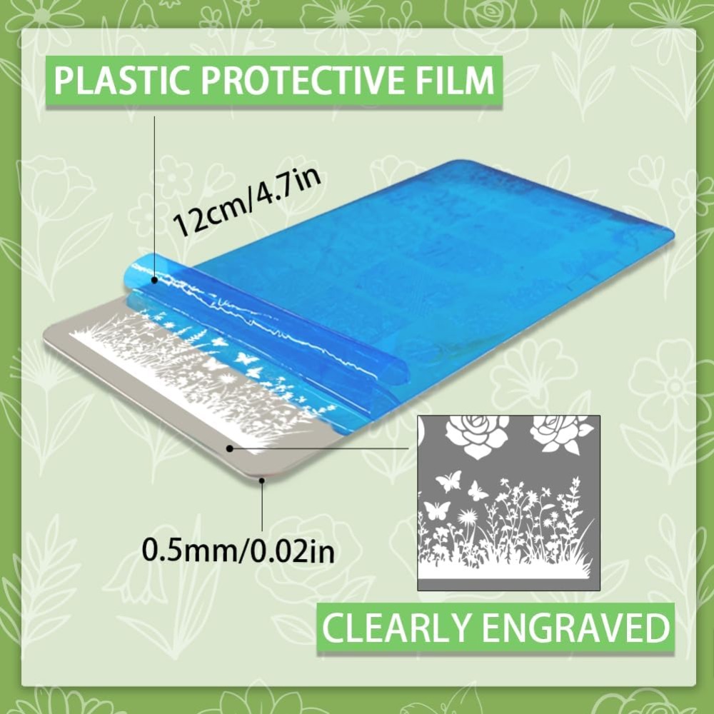 3 szt. Płytek do stemplowania  – Nail Stamping Plate recenzja i cena