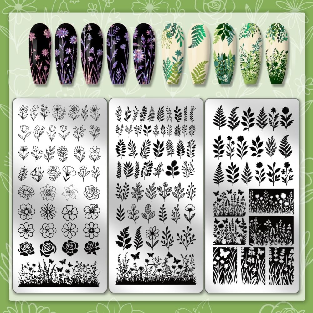 3 szt. Płytek do stemplowania  – Nail Stamping Plate recenzja i cena