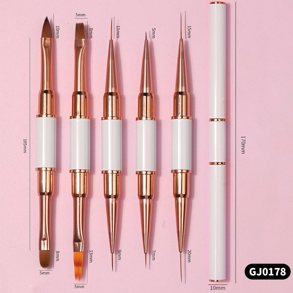 Zestaw dwustronnych pędzli do  – Nail Art Brush Set recenzja i cena
