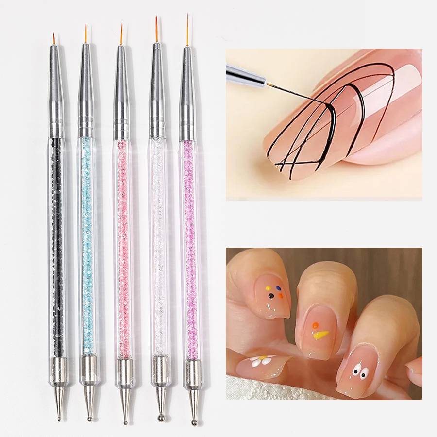 Zestaw dwustronnych pędzli do  – Nail Art Brush Set recenzja i cena