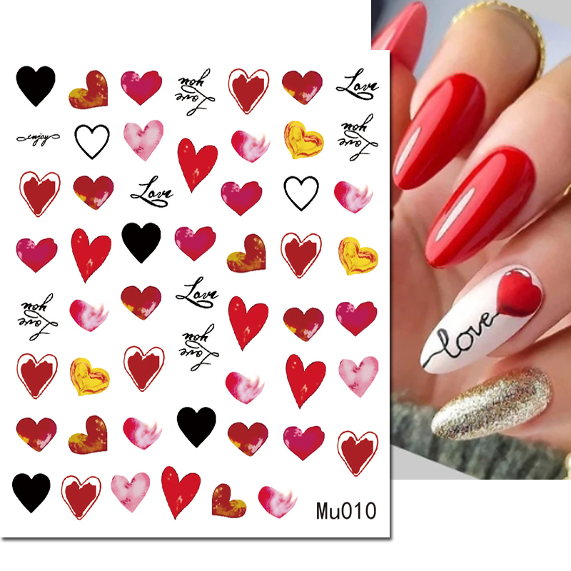 Naklejki 3D na paznokcie, wzor – Nail Art Valentines Day recenzja i cena