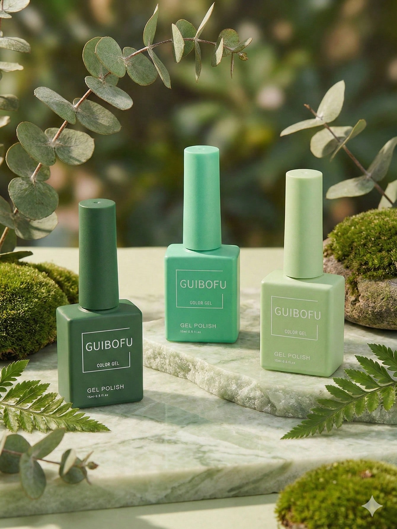 3 szt./zestaw 15ml Leśny Zielo – Nail Art Emerald Green recenzja i cena