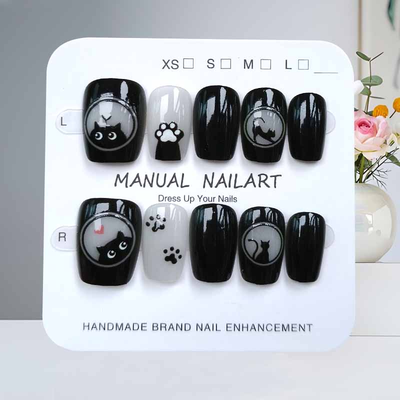 10 szt. Urocze, ręcznie robion – Nail Art Pink Cat Eye recenzja i cena
