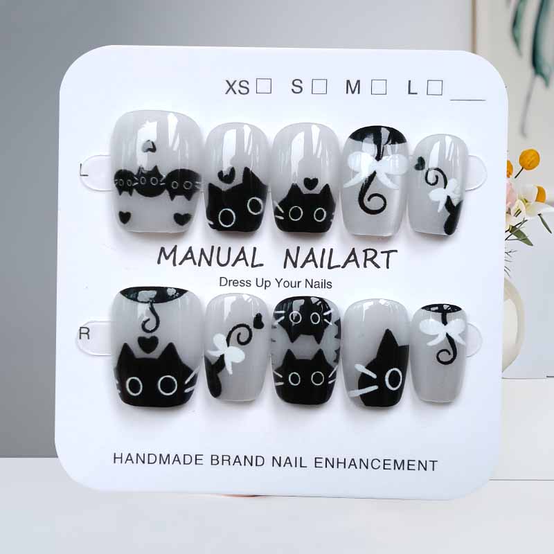 10 szt. Urocze, ręcznie robion – Nail Art Pink Cat Eye recenzja i cena