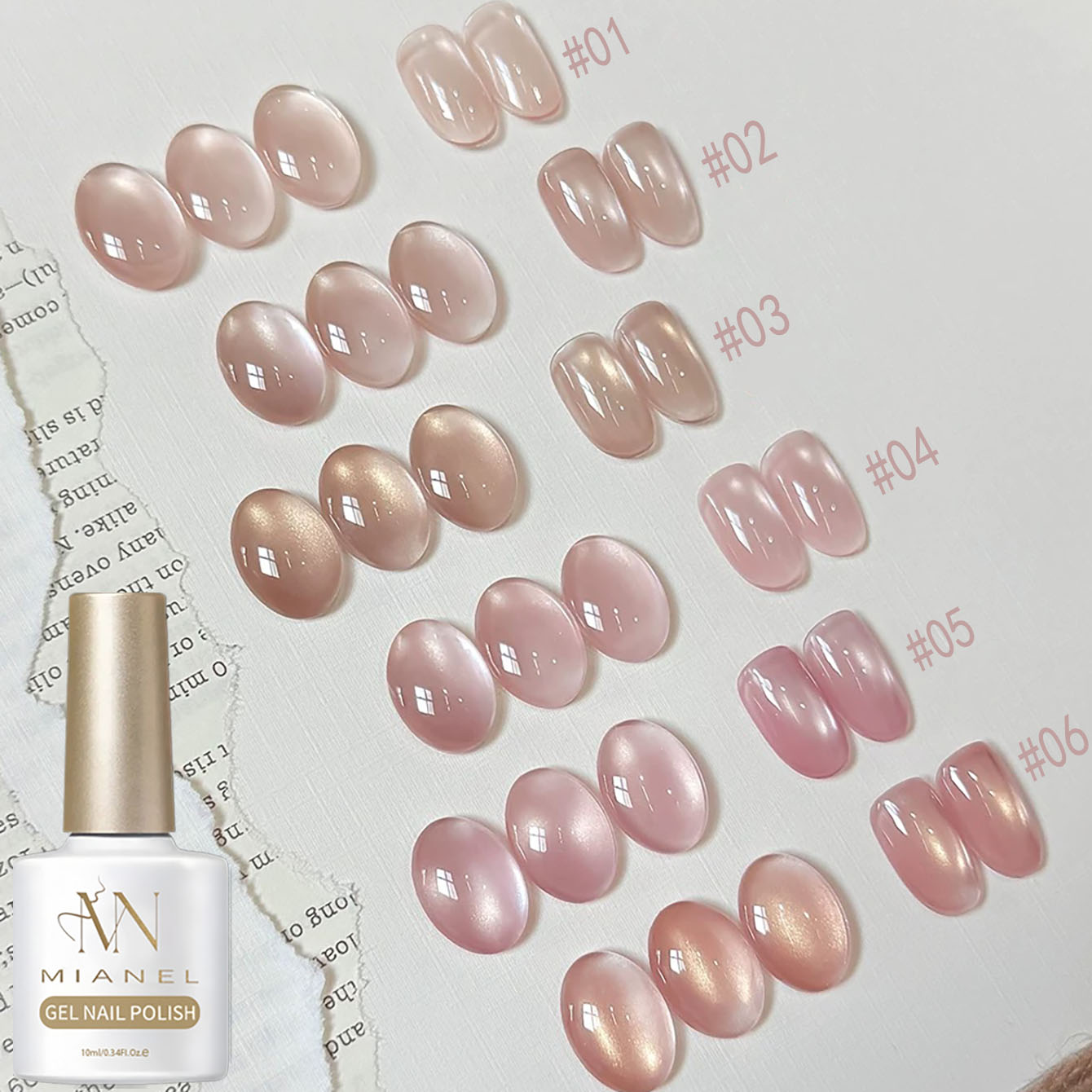 MIANEL 10ML Lakier Hybrydowy d – Nail Art Pink Cat Eye recenzja i cena