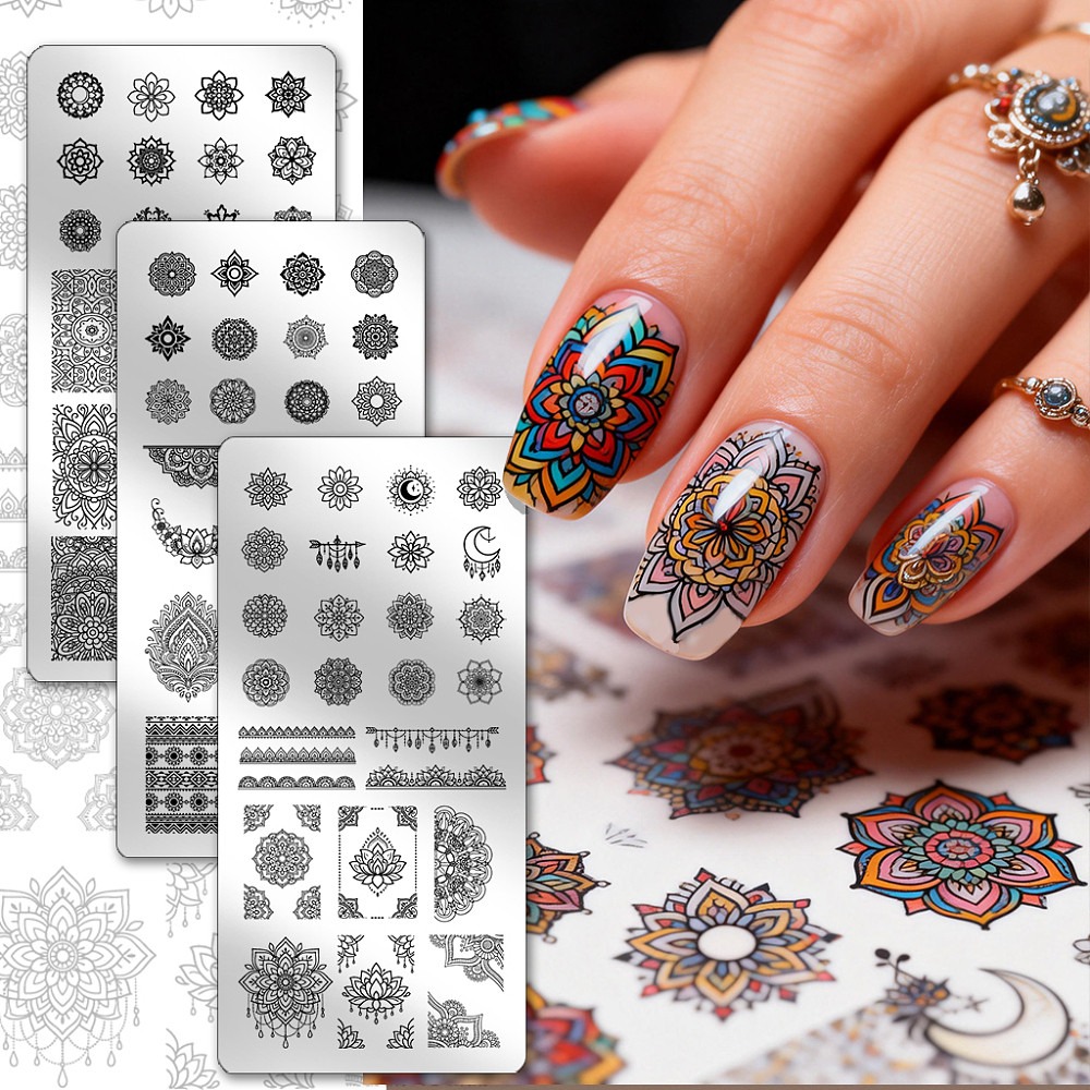 3 sztuki – szablony do zdobien – Nail Stamping Plate recenzja i cena